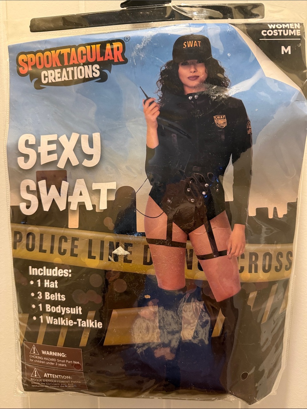 Spooktacular Creations Sexy SWAT Women's Costume: Black (M)